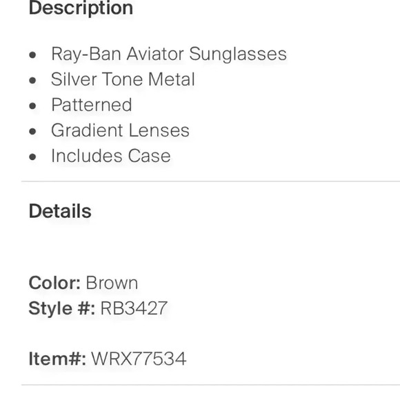 Ray-ban Gradient sunglasses with silver hardware includes case- EUC no scratch - Picture 11 of 11